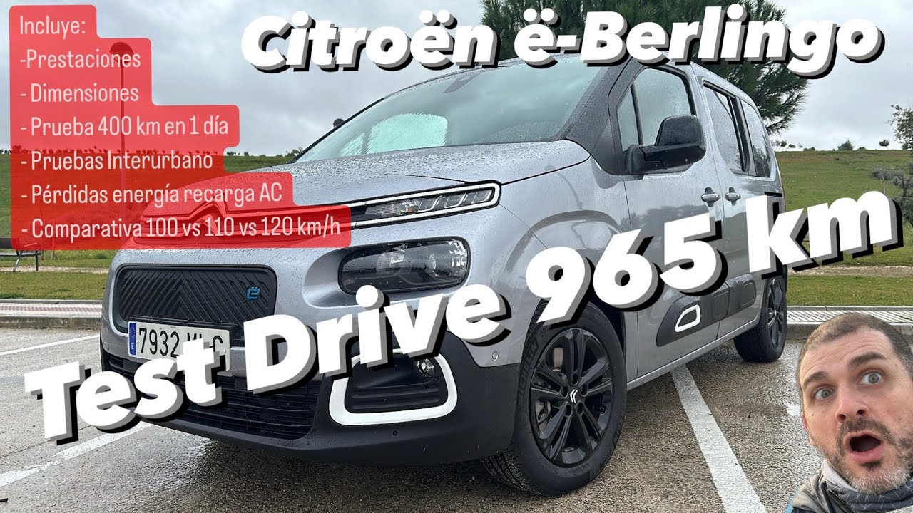 Una semana y 965 km con Citroën ë-Berlingo 136 cv 50 kWh 280 km WLTP #TestDrive