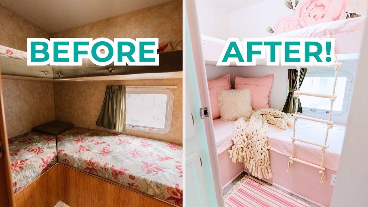 Extreme RV Makeover Bunk Room Transformation! | Our DIY Camper 2 | The DIY Mommy