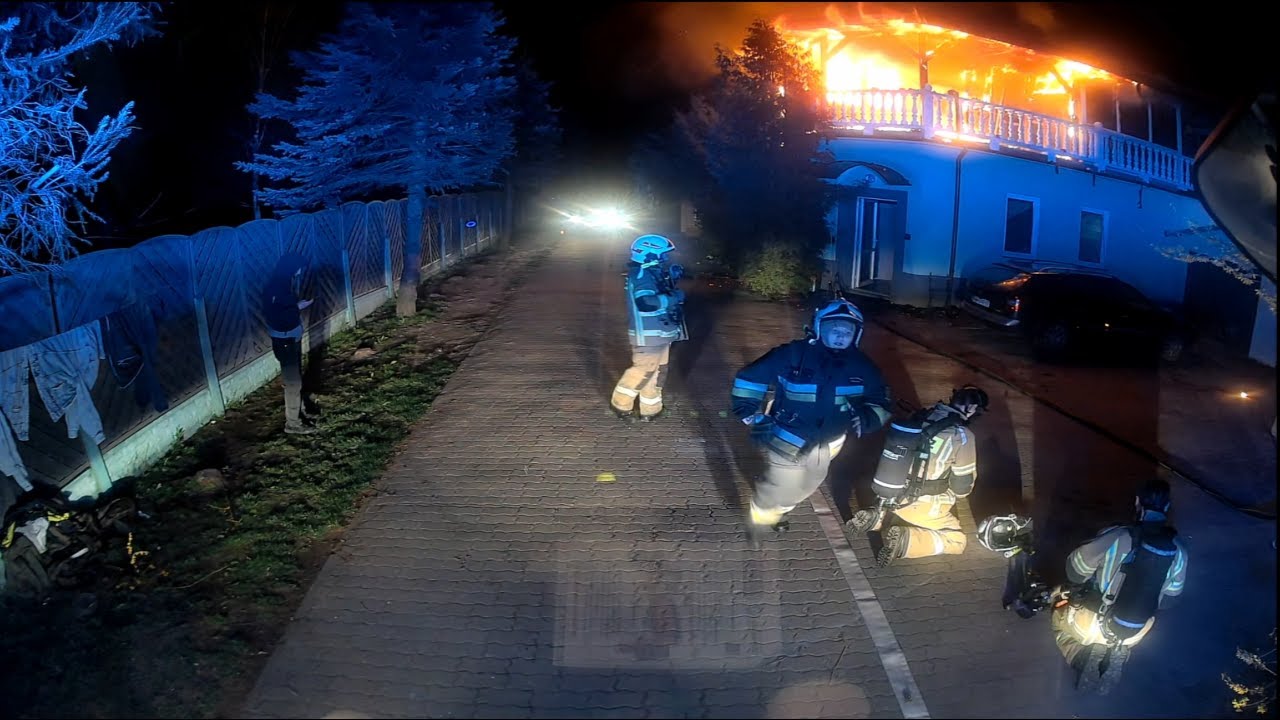 Pożar budynku hotelowego, Borzęcin || OSP Borzęcin Duży