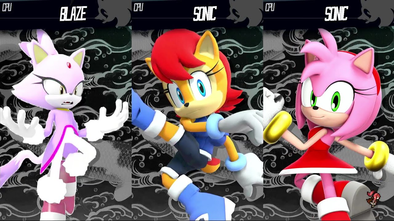 Sally Vs Amy Vs Blaze - Requested Battle