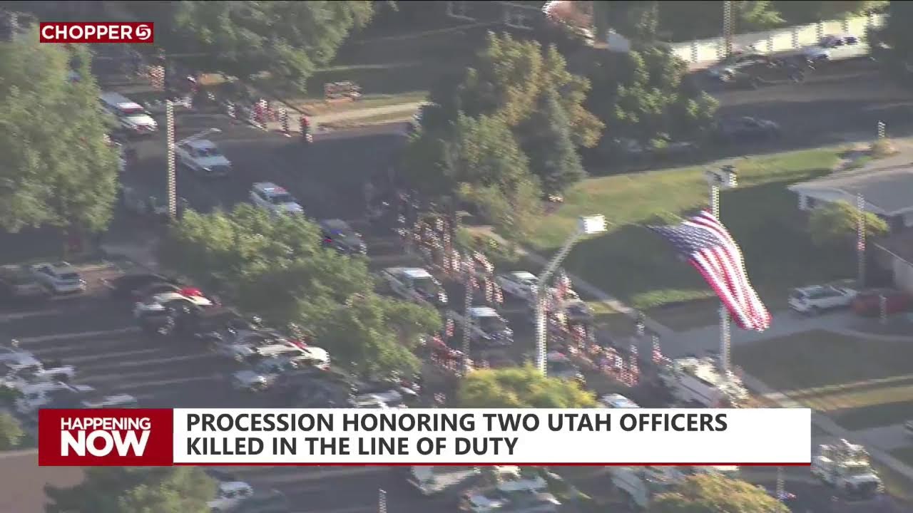 Procession honoring two Tremonton police officers killed in the line of duty (Part 2)