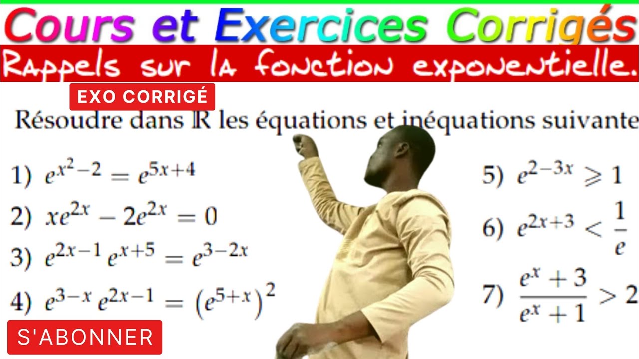 Fonction exponentielle||R&eacute;solution d'&eacute;quations#Code_secret_cours.