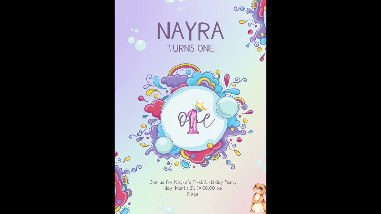 First (1st) birthday invitation  #firstbirthday #birthday #happybirthday #oneyearold #baby #one