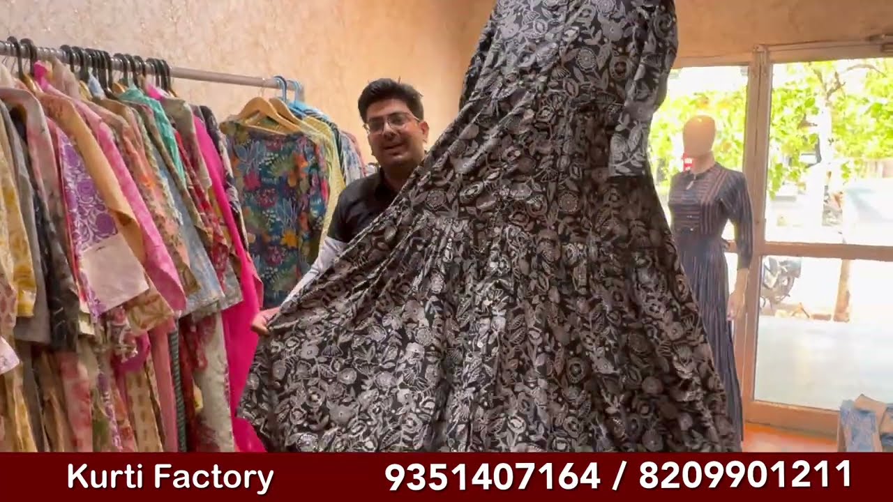 एक सेट लो जयपुरी कॉटन कुर्ती  सीधे मैन्युफैक्चरर से - Jaipur Kurti Manufacturer