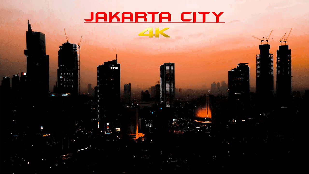 KOTA JAKARTA 2024 - by drone [4K] INDONESIA