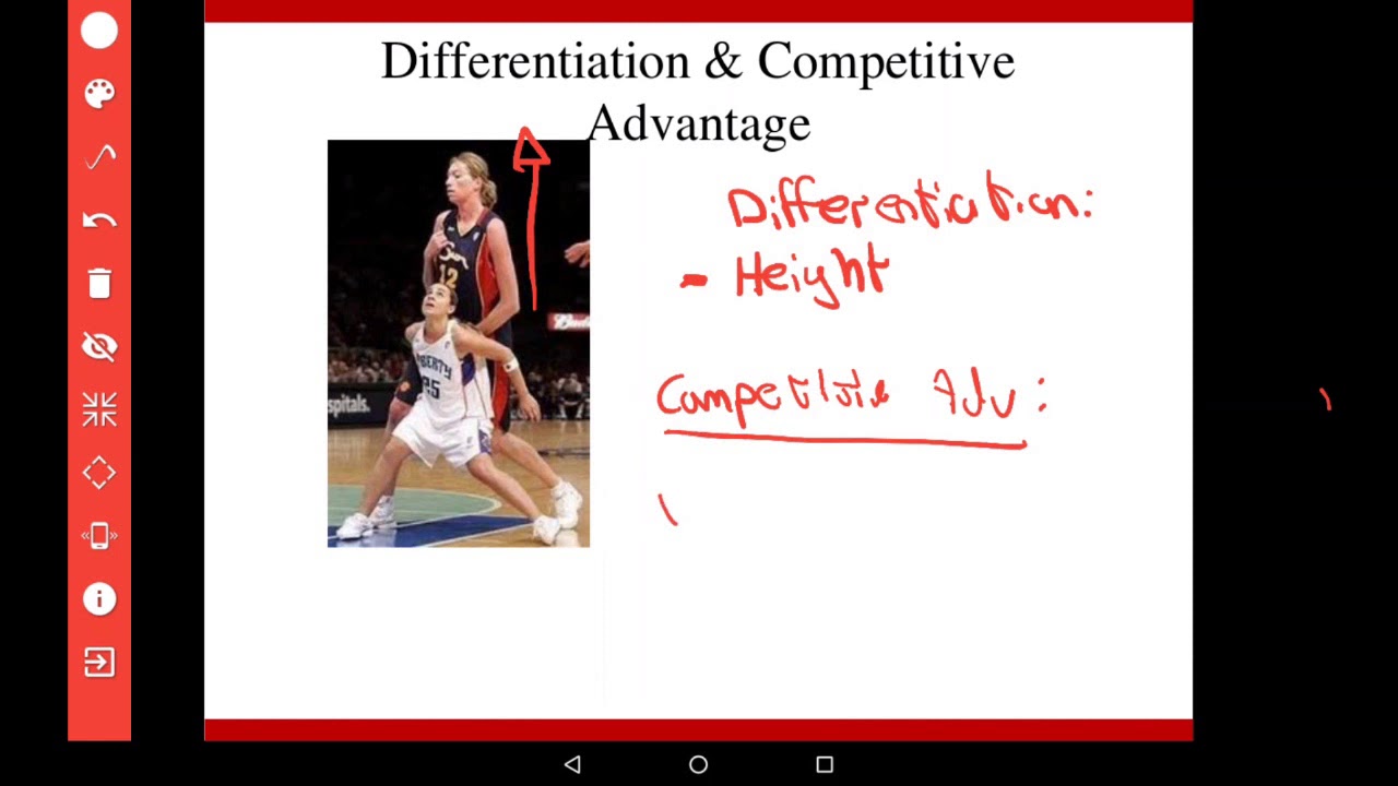Marketing 1: Ch 7.2.1 - Differentiation and Competitive Advantage