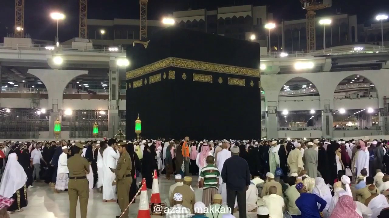 لأول مرة في الحرم المكي أذان الفجرالأول بــ ( مقام النهاوند ) للشيخ حمد دغريري 🍃🕌🕋