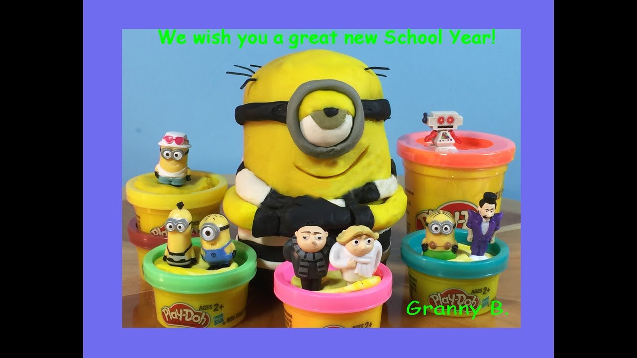 Despicable Me 3, Gru, Dru, Carl, Bratt, Clive the Robot, Hula Dave, Jail Time Tim go back to school