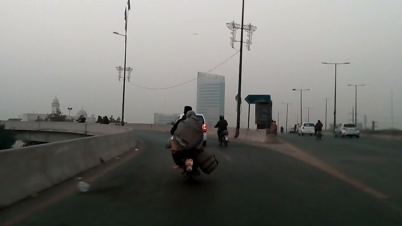 Driving in Lahore Evening & night driving covering DHA Qainchi Peco road Johar town Wapda town EME