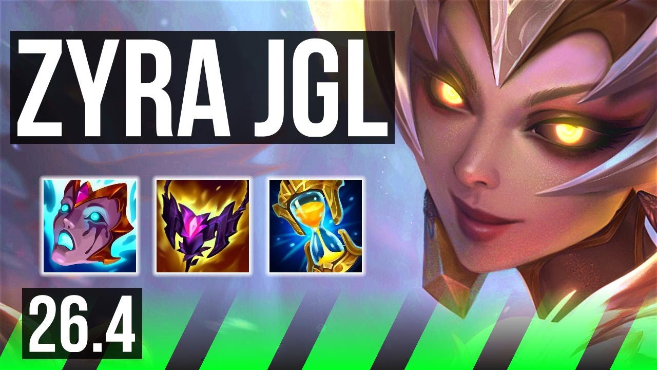 ZYRA vs ELISE (JGL) | 62K damage, 5k gold comeback | KR Master | 26.4