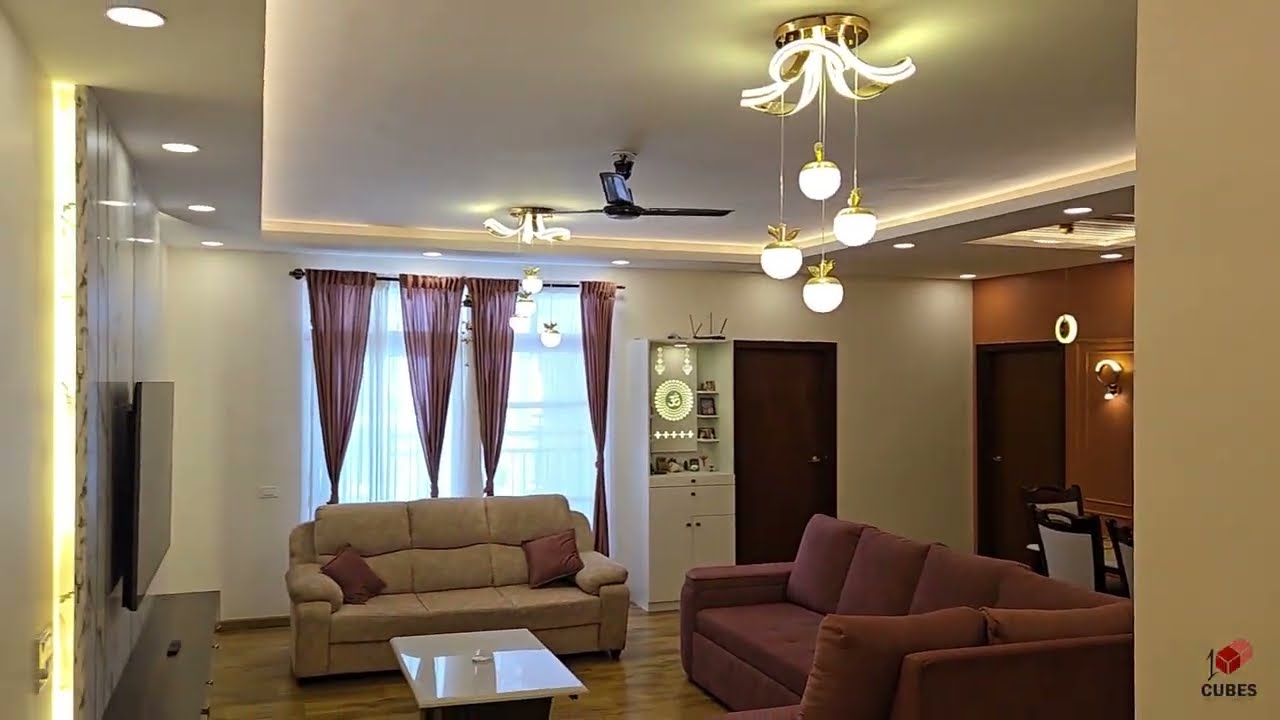 4 BHK at Prestige Shantiniketan, Whitefield | 100 Cubes Home Interiors | Bangalore