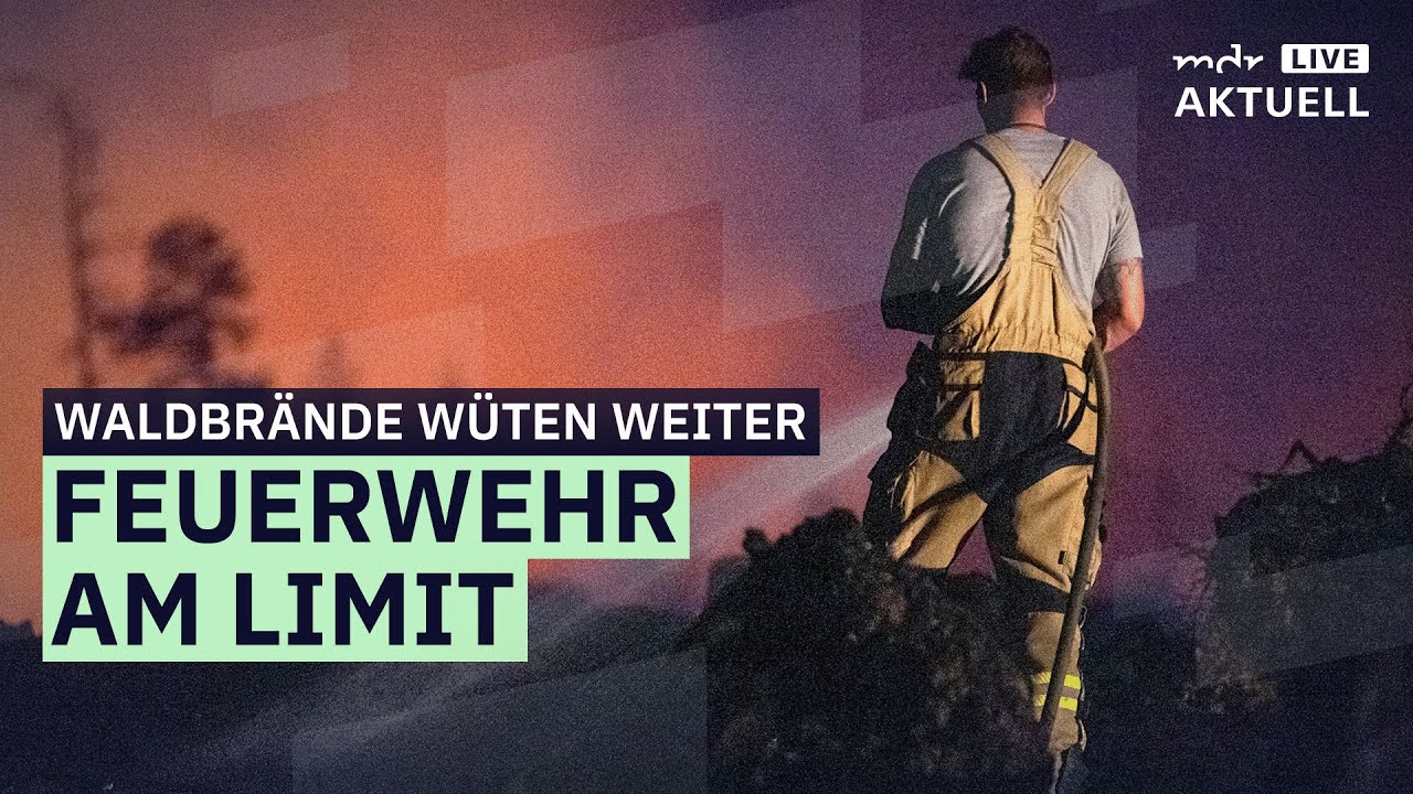 Einsätze zu Waldbränden in Sachsen und Thüringen dauern an | MDR AKTUELL live