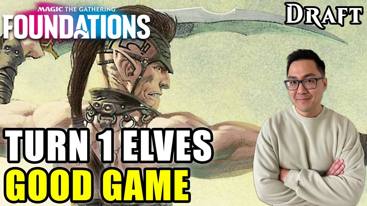 Turn 1 Llanowar Elves. The Most Satisfying Start In Magic | Foundations Draft | MTG Arena