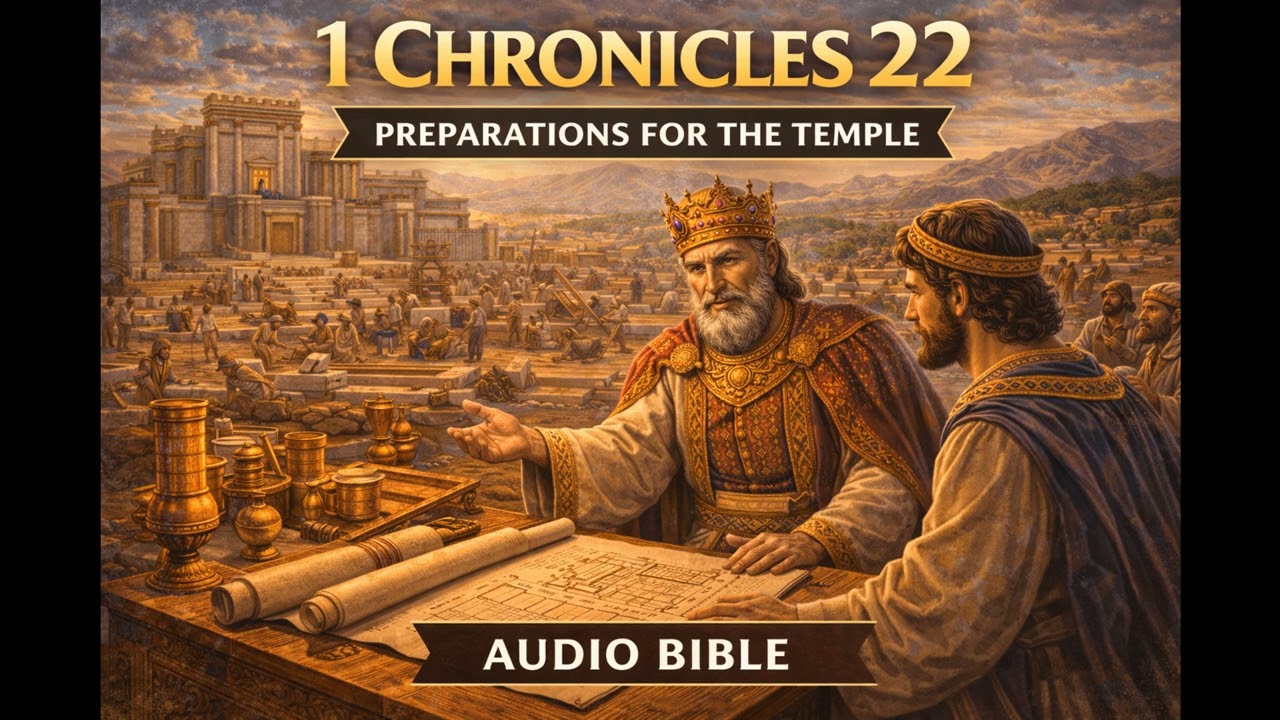 📖 1 Chronicles 22 (Audio Bible) | Preparations for the Temple | A House for the Lord