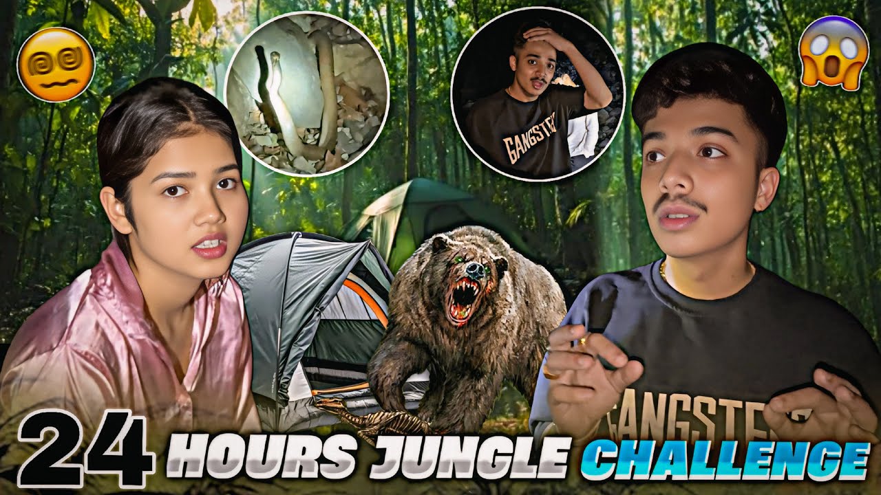 24 Hours Jungle Challenge 😱 Will I survive😨