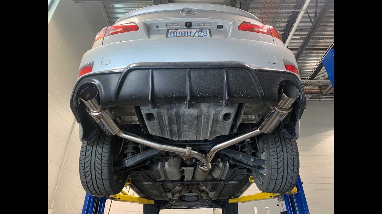 How to install a Megan Racing Axle Back Exhaust on a 2006-2013 Lexus IS350