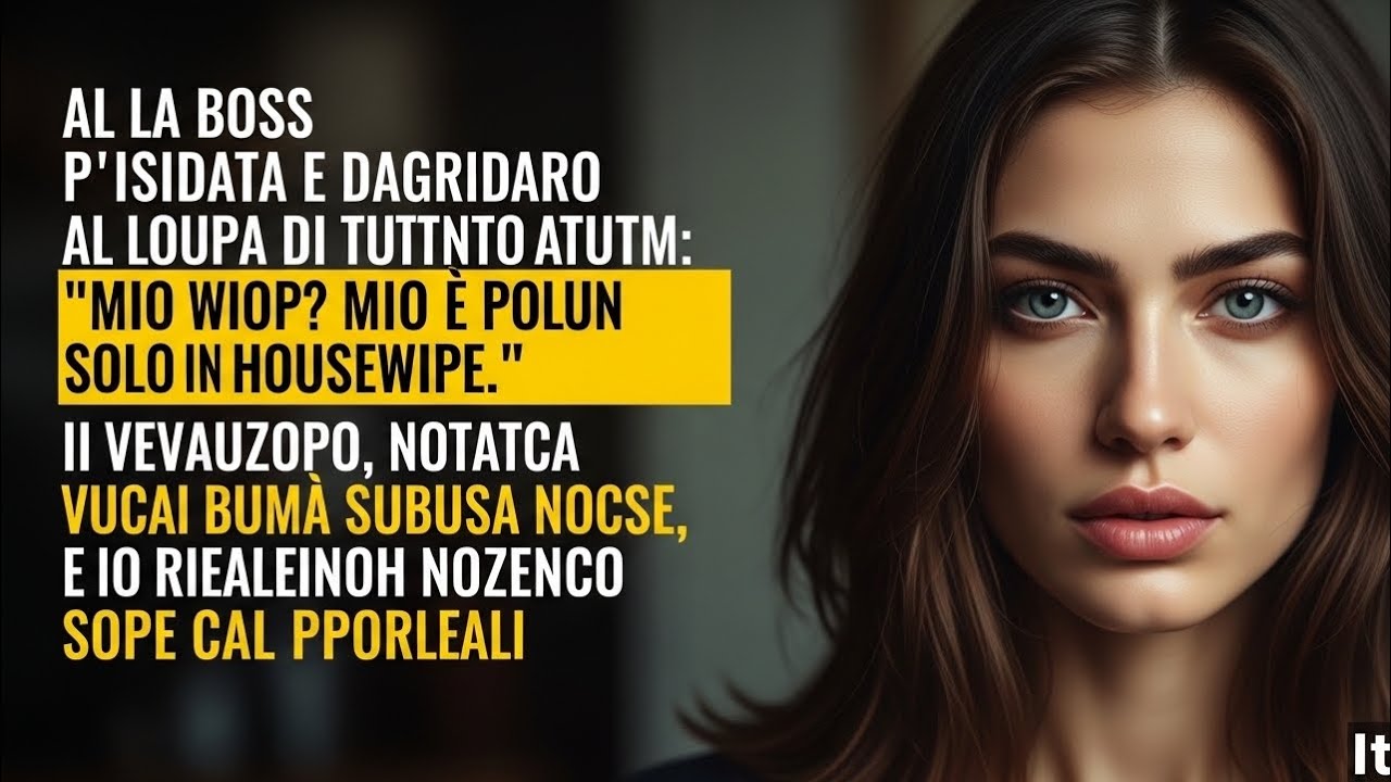Mia moglie è solo una casalinga, ma pochi minuti dopo, tutta la sala gridava ...#storiadamore 