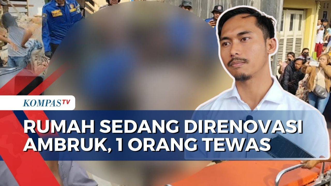 Detik-Detik Rumah Ambruk di Kuningan Terekam CCTV, 1 Pekerja Tewas Tertimpa Reruntuhan