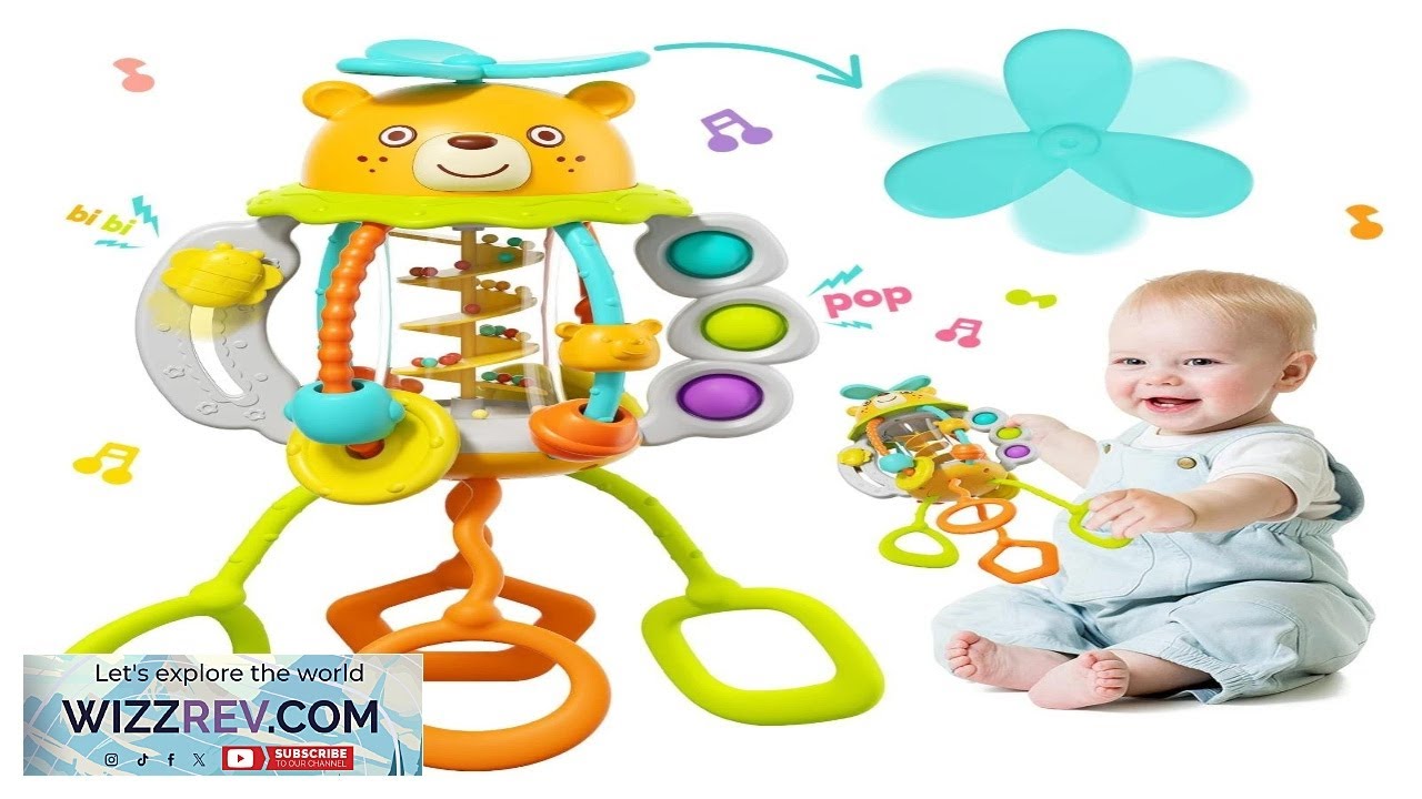 Montessori Teething Toys for 1 Year Old Sensory Pull String Baby Gift