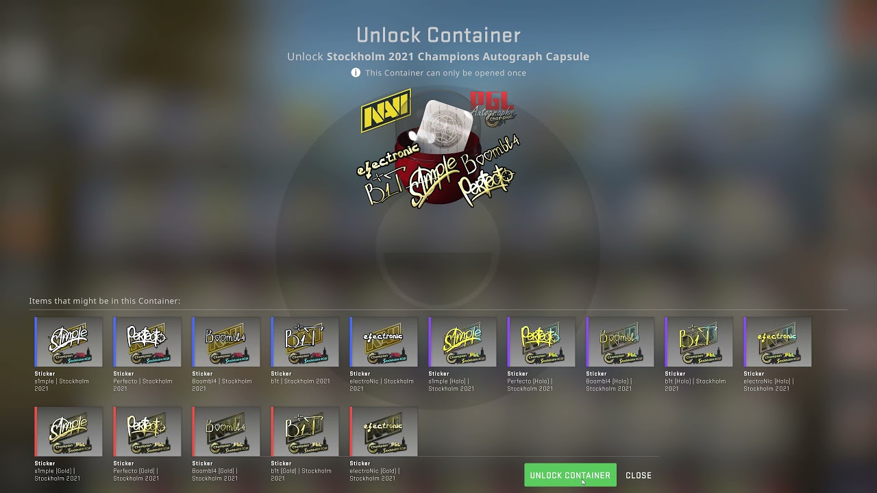 Opening 50 PGL Stockholm 2021 Major Champions Autograph Sticker Capsules!