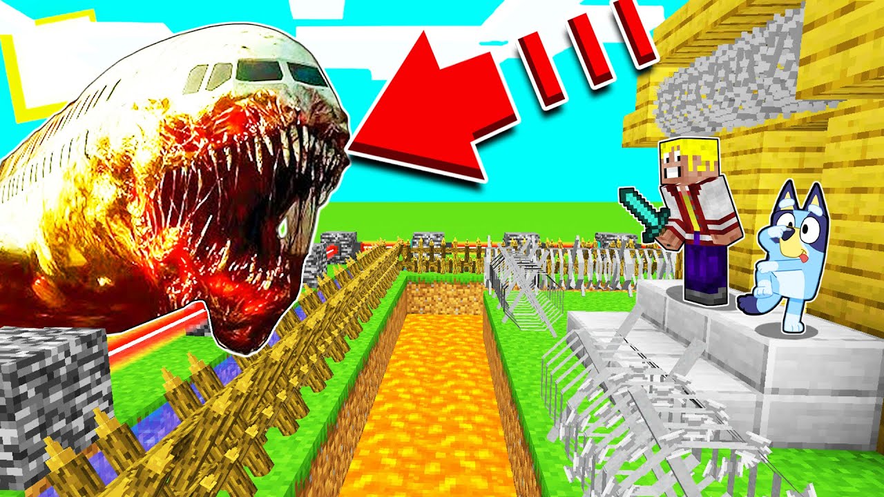 7 HACKS de CONSTRUCCI&Oacute;N SEGURA contra INFECTED SKY MUTANTE en MINECRAFT