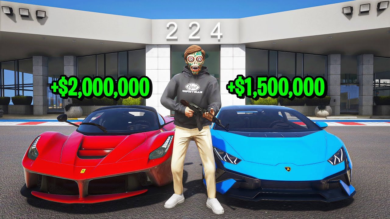 I Stole 100 Supercars in GTA 5 RP..