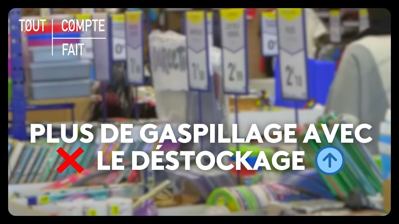 Plus de gaspillage avec le déstockage
