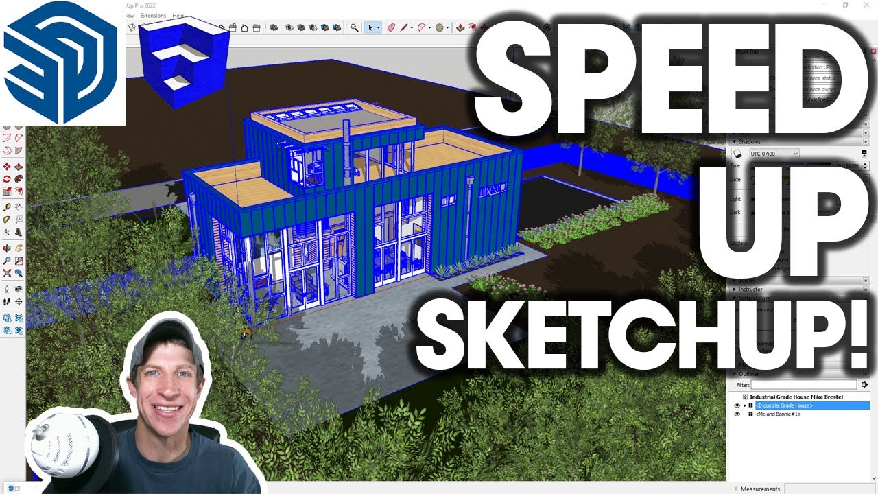 Полное руководство по УСКОРЕНИЮ МОДЕЛЕЙ в SketchUp!