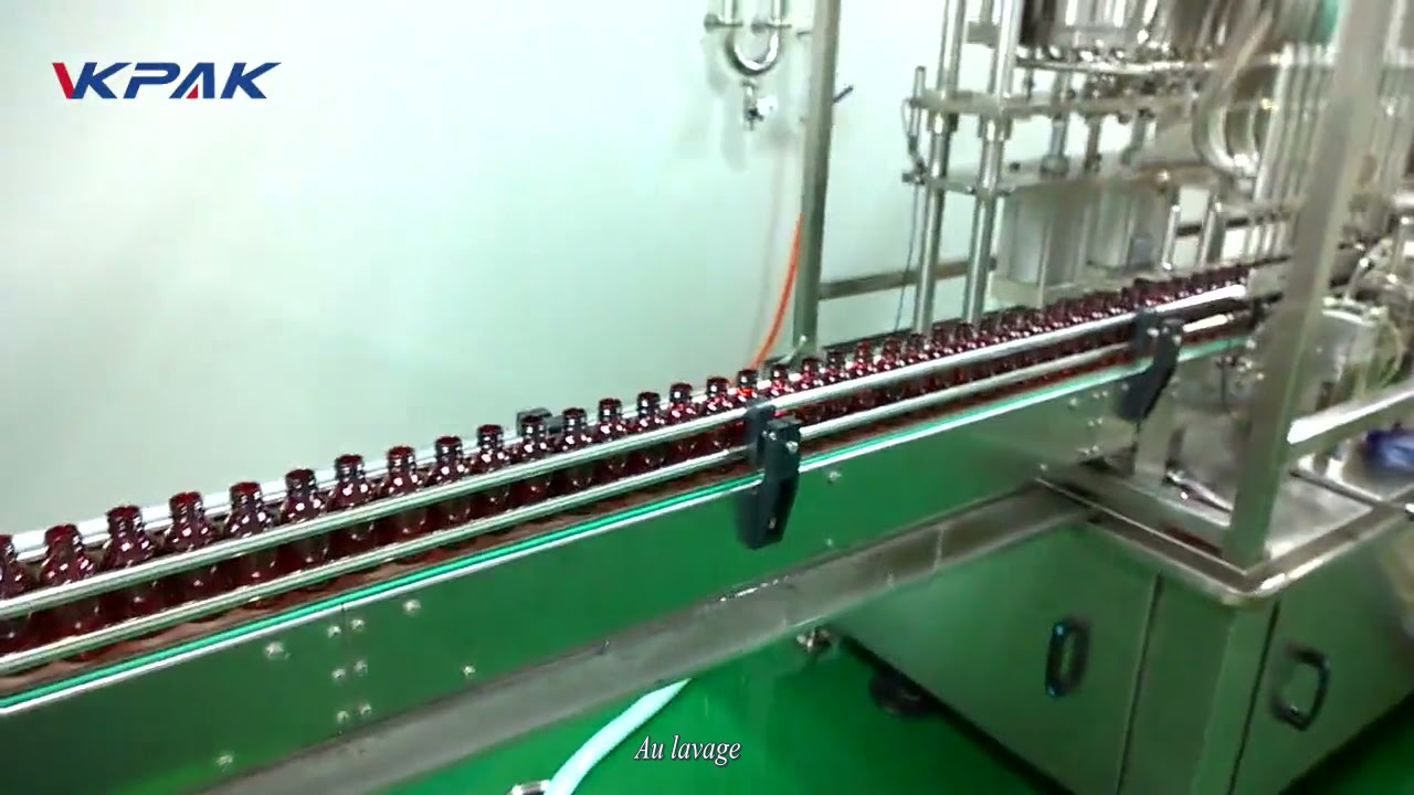 Machine de remplissage de sirop pharmaceutique automatique