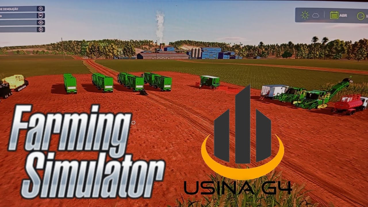 COLHEITA DE CANA FS25 USINA G4