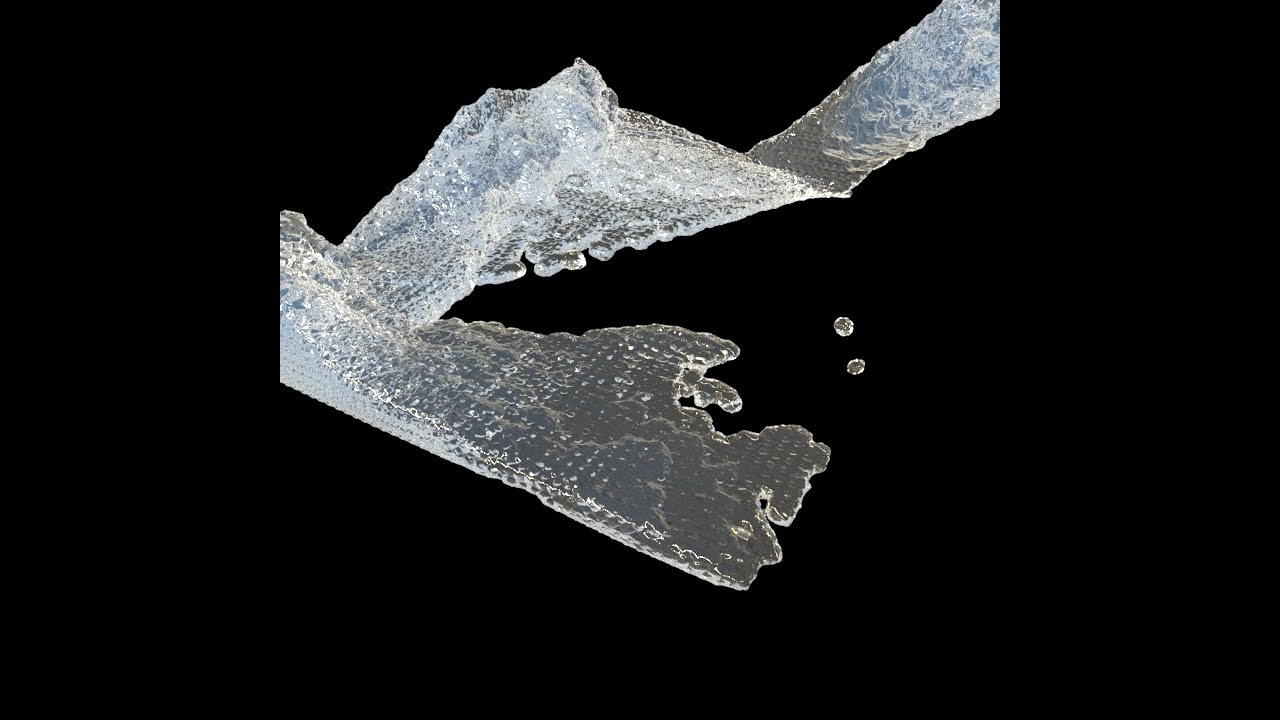 Maya nParticle Liquid simulation - water