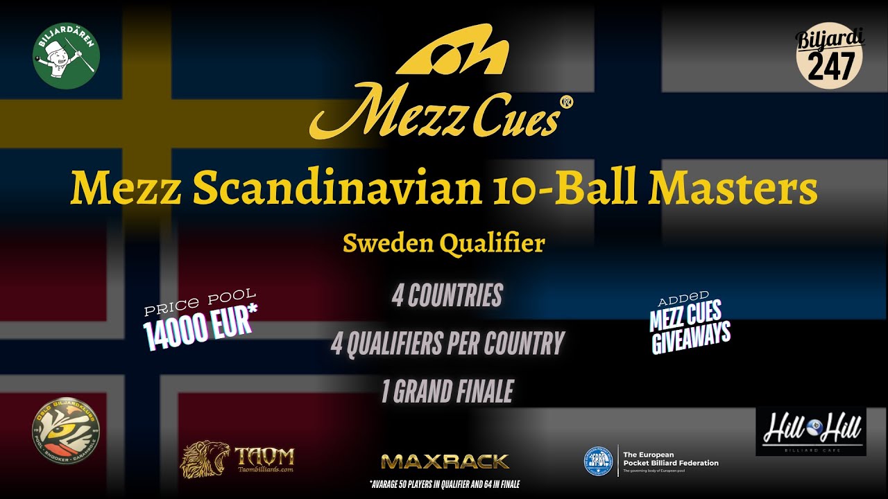 Marcus Chamat vs Christian S  Fischer - Mezz Scandinavian 10-Ball Masters