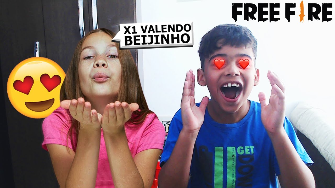 MEU IRMÃOZINHO FOI X1 VALENDO UM BEIJO COM A CRUSH DELE! PERDEU O BV? 😍😍