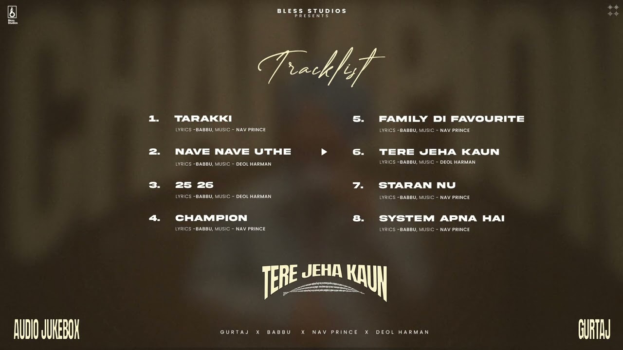 CHAMPION (Album Jukebox) | Gurtaj | Babbu | Nav Prince | Deol Harman | 24