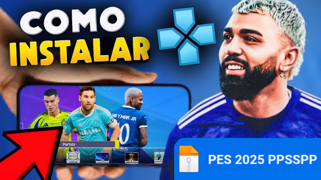 🚨COMO Baixar e INSTALAR PES 2025 PPSSPP!