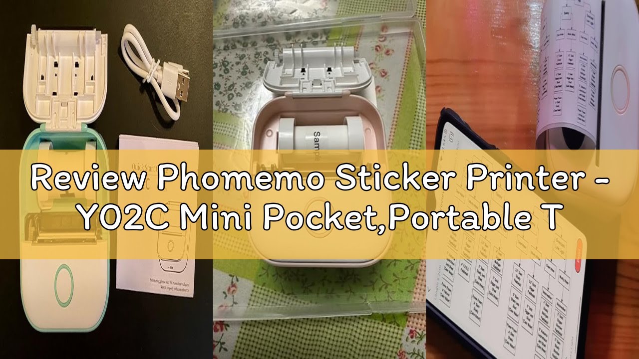 Review Phomemo Sticker Printer - Y02C Mini Pocket,Portable Thermal Bluetooth Pocket,Mini Sticker Pri