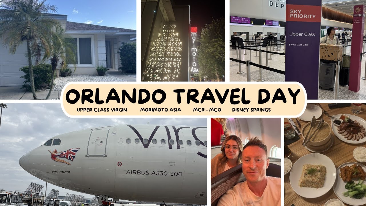 День путешествия в ОРЛАНДО, ФЛОРИДА! Virgin Atlantic высшего класса + Disney Springs + День рожде...