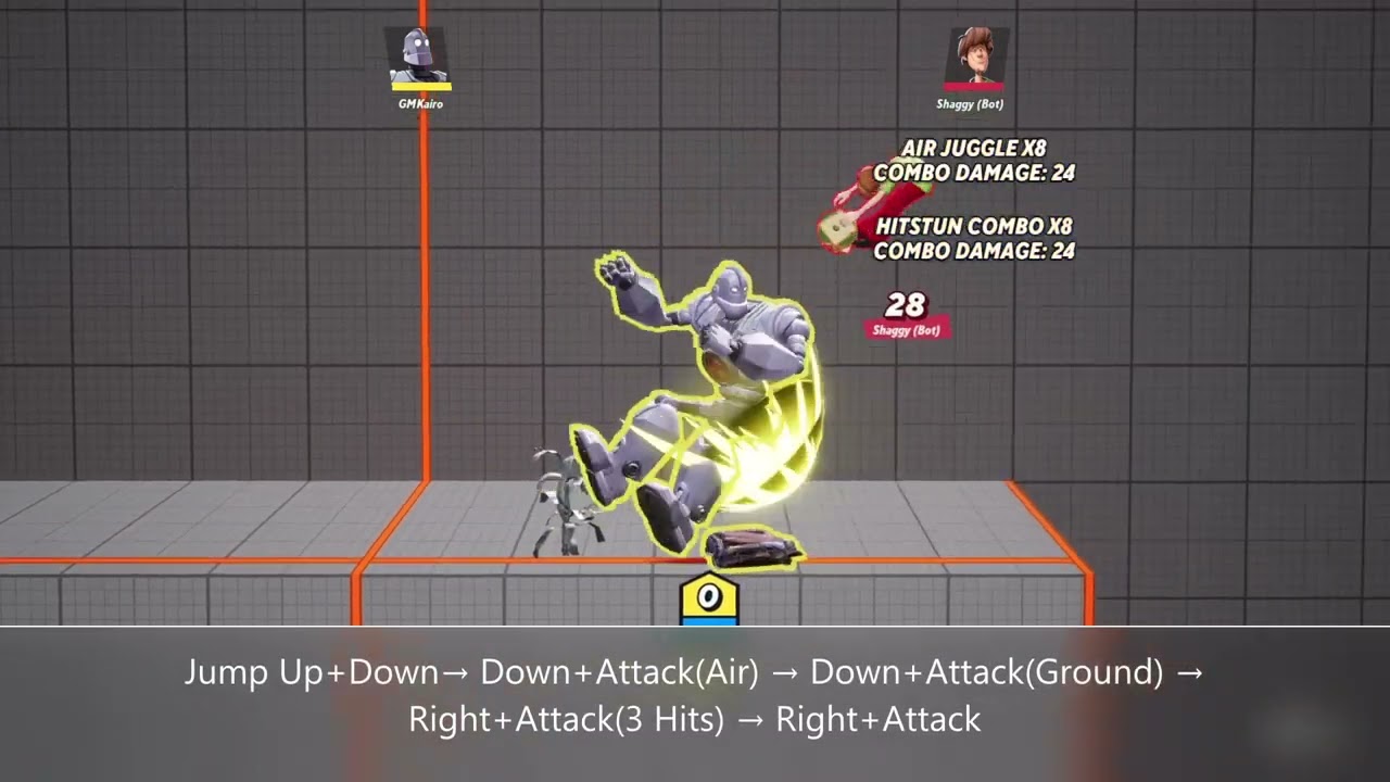 Iron Giant - Blast Radius Stomp & Side Attack [MultiVersus Combo]