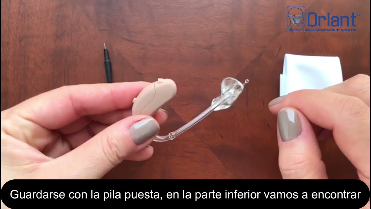 Limpieza Audífono Belt one BTE Manguera Pila 312 / Clínica Orlant