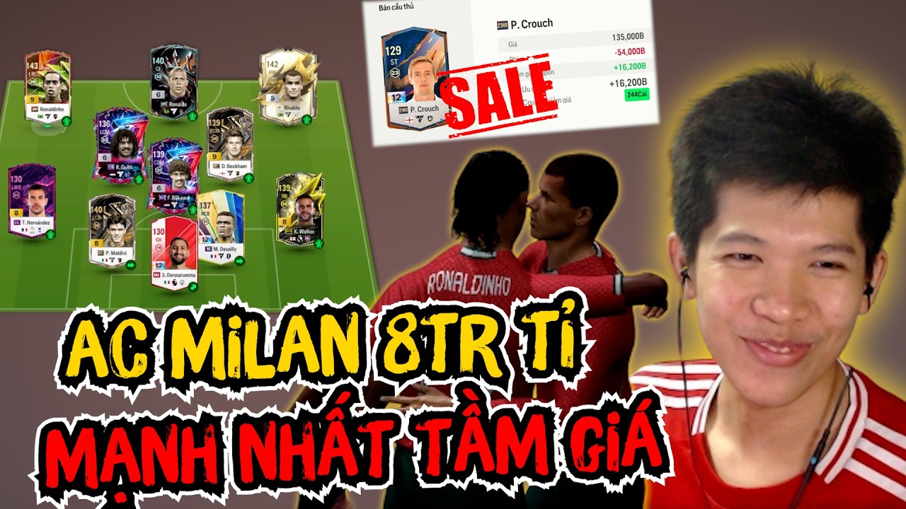 (LỚP HỌC BUILD TEAM) CHIA TAY MỐI TÌNH ĐẦU PETER CROUCH TÔI BUILD TEAM AC MILAN 8TR TỈ XẢ STREET