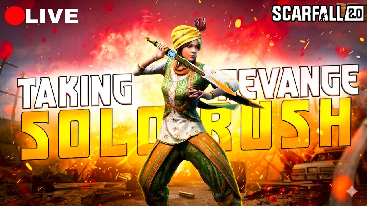 🔴Solo vs Squad Live Challenges in SCARFALL 2.0 New Update | ScarFall 2.0 Live | Road to 1k🔥