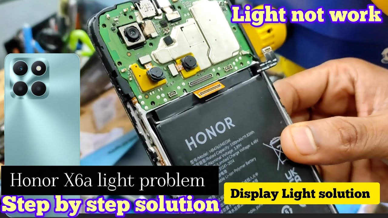 Honor X6a Light problem solution. Light not work. Light issues Fix step by step solution