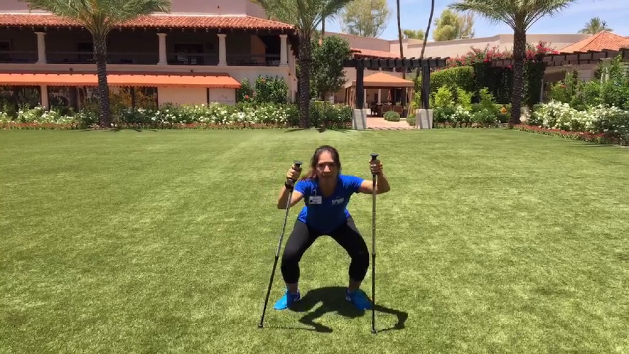 Pole Walking Exercises and Information for people with PD