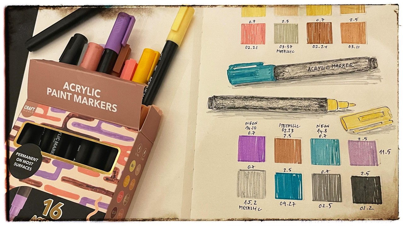 I Tested These Acrylic Paint Markers from Action, So You Don’t Have To 🎨