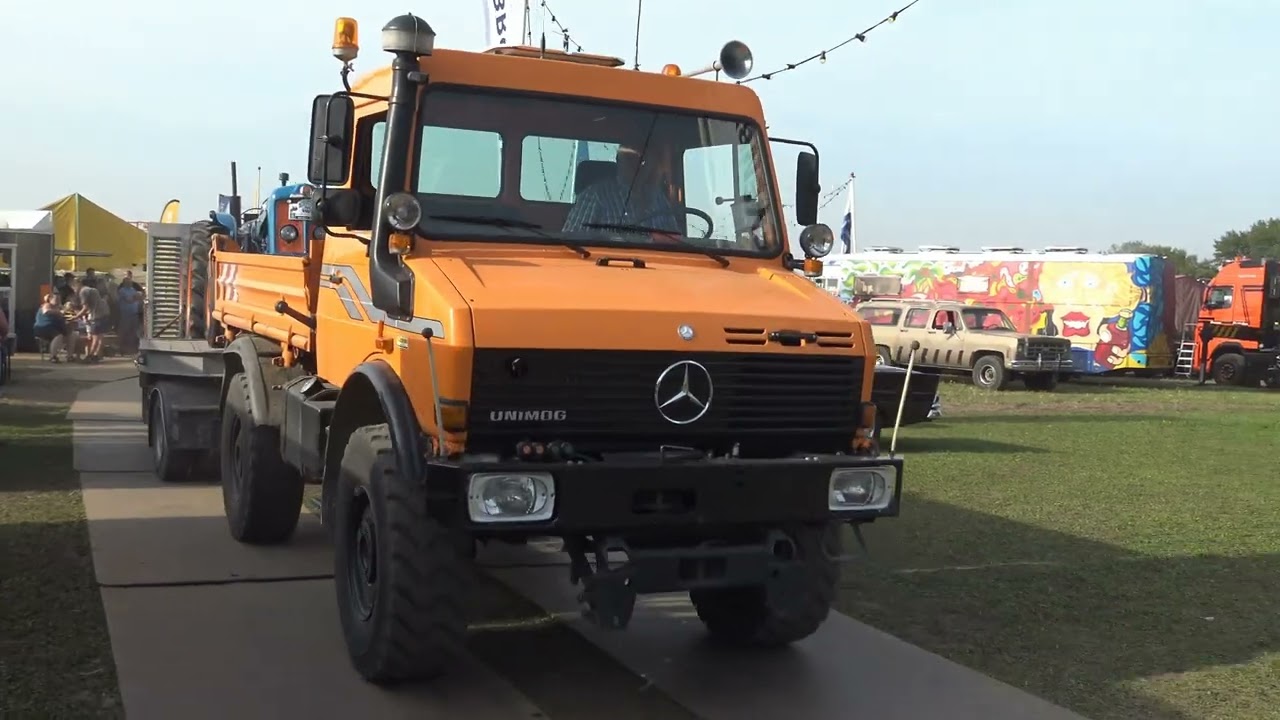 Unimog op oldtimerweekend van Stichting Unimog Team Schildwolde