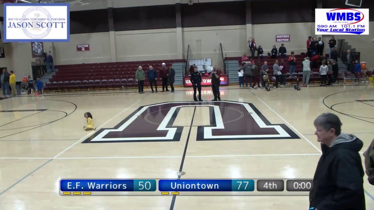 WPIAL High School Boys Basketball Elizabeth Forward at Uniontown 12/7/24