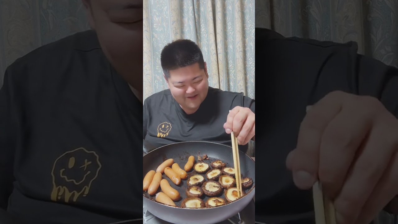 目の前にフライパンが似合う男になりたい #それでは皆さん頂きます #food #大食い #ショート #料理 