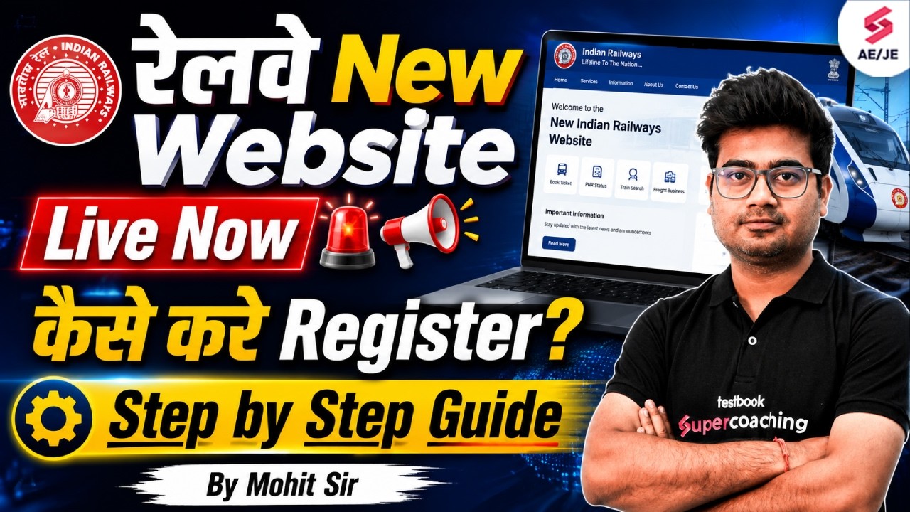RRB JE Big Update | Railway New Website Update | RRB New Website | RRB New Update Today by Mohit Sir