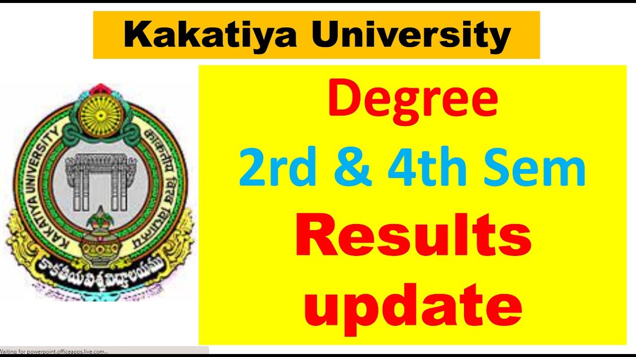 KU DEGREE 2nd & 4th Sem Results Update || OU UPDATES.COM