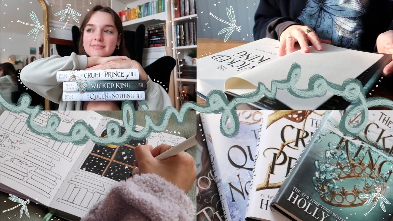 READING VLOG🍄✨| rereading the folk of the air series and tons of journaling!